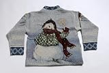 Flake 100% Woven Snowman Cardigan