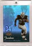 2006 Flair Showcase Football Showcase LaMont Jordan Oakland Raiders Football Card # 71 - Mint Condition - Shipped in Protective Display Case