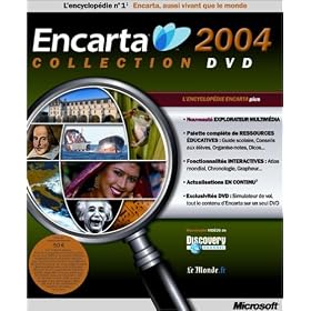Encarta Collection 2004 DVD (encyclop?die, atlas, guide scolaire, cours d'anglais?)