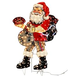 Sports Santa Lawn Figurines