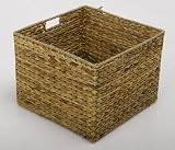 Storage Basket Large Cube Water Hyacinth 44cm