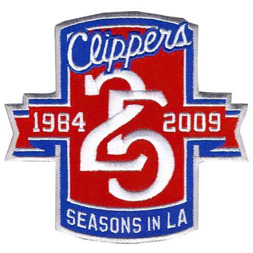 Los Angeles Clippers 25th Anniversary Logo Patch (2008-09)