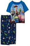 Disney Toy Story and Beyond Pajama Set With Short Seelve Top and Long Pant, 2 Piece, Blue