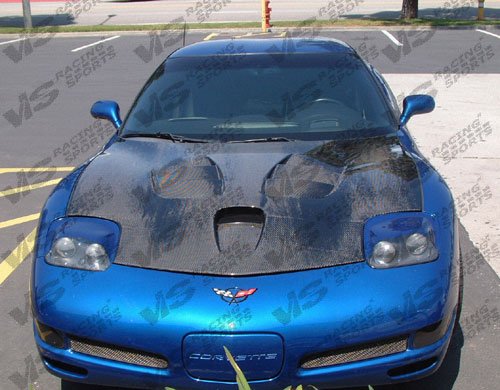 VIS 97-04 Chevy Corvette Carbon Fiber Hood FUZION 
