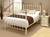 OBC Hamilton 5ft King Size Bed Frame Ivory