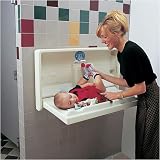 Koala Baby Changing Station - Horizontal, Grey