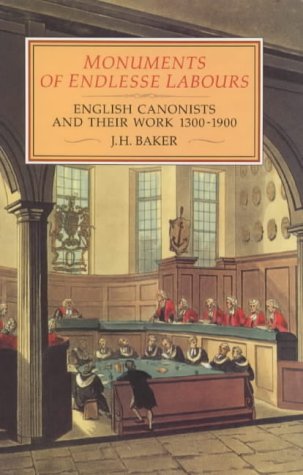 Monuments of Endlesse Labours: English Canonists and their Work, 1300-1900 under Ecclesiology in The Books Store