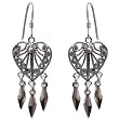 Sterling Silver Earrings for Girls 1.75 inches (ers271)