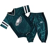 Reebok - Philadelphia Eagles NFL Teal Baby / Infant 2 Piece Dazzle Onesie Jersey and Pants Set