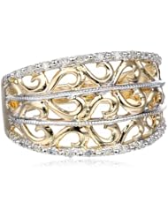 10k Yellow Gold Filigree Diamond Ring