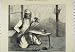 1876 SCENE PEARL BORER LUCKNOW MAN WORKING OLD PRINT