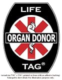 Organ Donor Medical ID Tags 5-pack