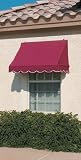 Window Traditional Awning. Burgundy