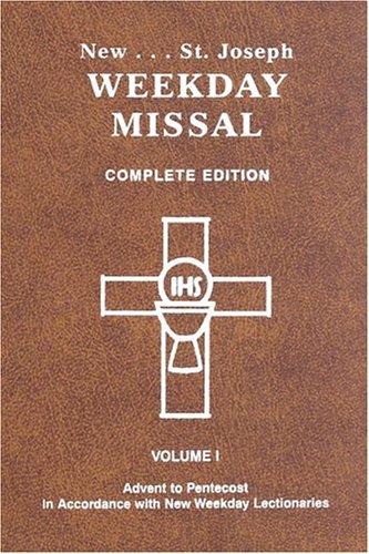st joseph weekday missal complete edition vol 1 advent to pentecost
