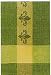 Waffle Weave 100% Cotton Sage Green Fleur De Lis Dishtowel 18" X 28" Set / 6