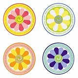 Gorham Merry Go Round Mary Mary Quite Contrary Melamine Flower Plates Set Of 4