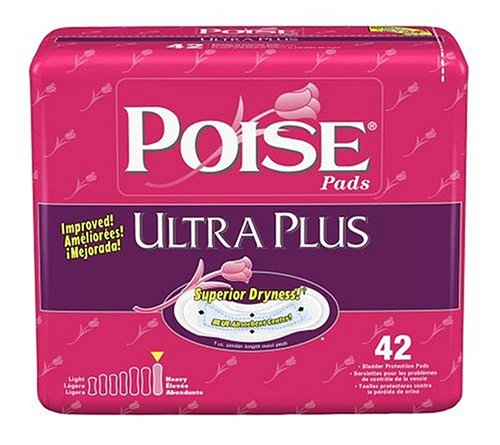 Poise Bladder Protection Pads, Ultra Plus, 42 pads