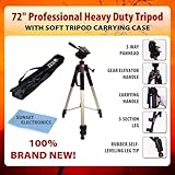 Professional 72" Strong Durable Tripod With Deluxe Soft Carrying Case For T ....
