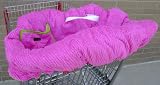 Pink Chenille Stripes Shopping Cart Cover