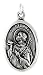 Sterling Silver St. Stephen Medal 15/16 X 5/8 (24 mm X 16 mm).