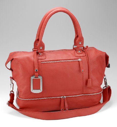 Autograph Leather Zipped Overnight Travel Bag