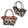 Savanna The Giraffe Print Bucket Handbag by Eliebags