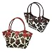 Savanna The Giraffe Print Bucket Handbag by Eliebags