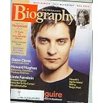 Biography Magazine August 2003 - Tobey Maguire. Howard Huges.. Celebrrities Who Make a Difference book cover