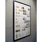 ポスターアントニオ ガウディ Collage 1852-1926年 額装品WHフレーム(ブラック)
