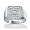 Men's Diamond Platinum Over Sterling Silver Ring Size 12