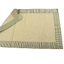 La Campagne vintage French rustic style Beige Black Floor mat doormat 32 by 20 inches