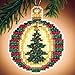 Golden Tannenbaum Cross Stitch Kit Mill Hill 2011 Christmas Jewels