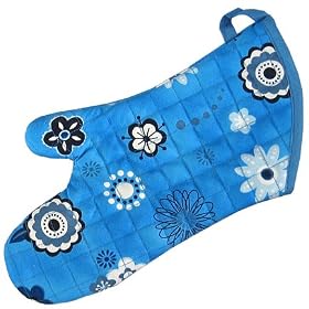 13" Cotton Oven Mitt - Sachi Bluebell