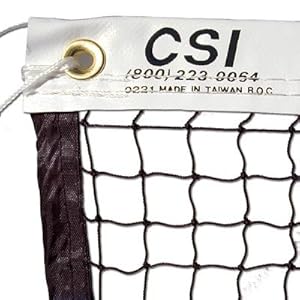 Knotted 21-ft Badminton Tournament Net with Steel Cable
