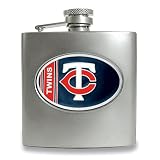 Minnesota Twins Stainless Steel Hip Flask