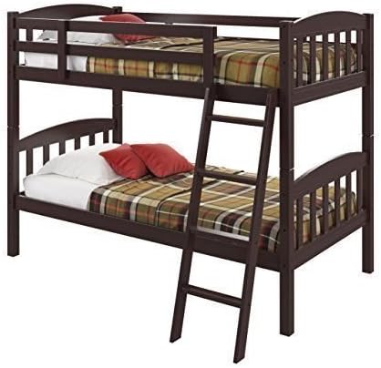 CorLiving BAF-190-B Ashland Bunk Bed- Twin/Single- Dark Cappuccino