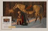 Prayer at Valley Forge - Textured Gallery Print - 20x32 - GW Quote - Arnold Friberg Gallery Quality Art Print Washington Picture War