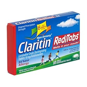 Claritin 24 Hour Allergy, Pediatric Reditabs - 10 ea