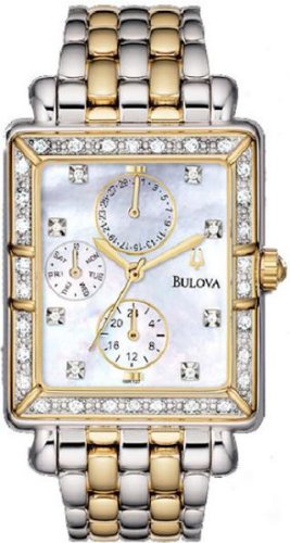 Bulova Womens 98R127 Diamond Accented Case Bracelet Mother of Pearl Dial Watch Bulova Womens 98R127 Diamond Accented Case Bracelet Mother of Pearl Dial Watch