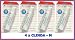 4 X Clinda-m Pimple Acne Vulgaris Treatment Lotion Stick 15 Ml. Made in Thailand