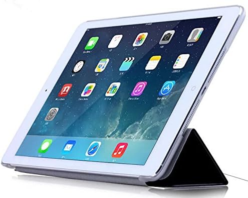 Kansang BLACK Luxury Silk Pattern Ultra Slim PU Leather Smart Cover Case for Apple iPad Air 5 Retina Display with 1xScreen Protector and 1x Pen