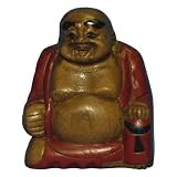 Handmade Happy Buddha Decorative Wood Carving (Thailand)