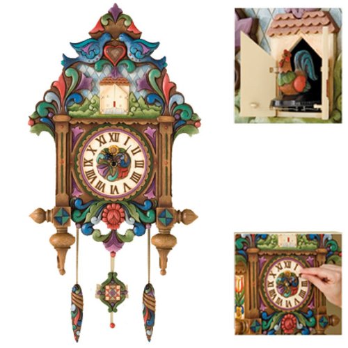 Jim Shore Heartwood Creek Cuckoo Clock Old Time Tradition