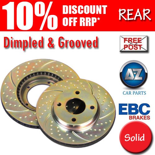 REAR EBC DIMPLED GROOVED BRAKE DISCS HONDA ACCORD 