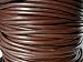 Lederband, Lederschnur, Lederriemen 10 m. Rund 4,0 mm. Braun