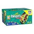 Pampers Baby-Dry Diapers, Size 4 (22-37 Lbs), Economy Plus Pack, 176 Diapers