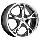 15x6.5 Konig Hold-On (Black w  Machined Face) Wheels Rims 4x100 114.3 (HN56D04385) by Konig