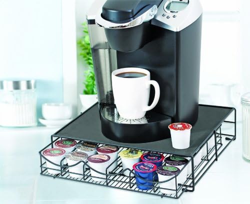 TOTALLY LIVING STORAGE DRAWER FOR KEURIG COFFEE PODS - HOLDS 36 PODS - BLACK