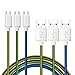 USB Micro Cable, Aupek (3-Pack) Micro Nylon Braided Charging Cord 6ft/2m For Samsung, HTC, NOKIA, Motorola, LG, Google Nexus, Blackberry and other Android Windows Phones (Blue Green Yellow)