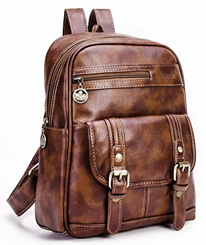 Kenox Faux Leather Girls School Backpacks Ladies Shoulder Bags